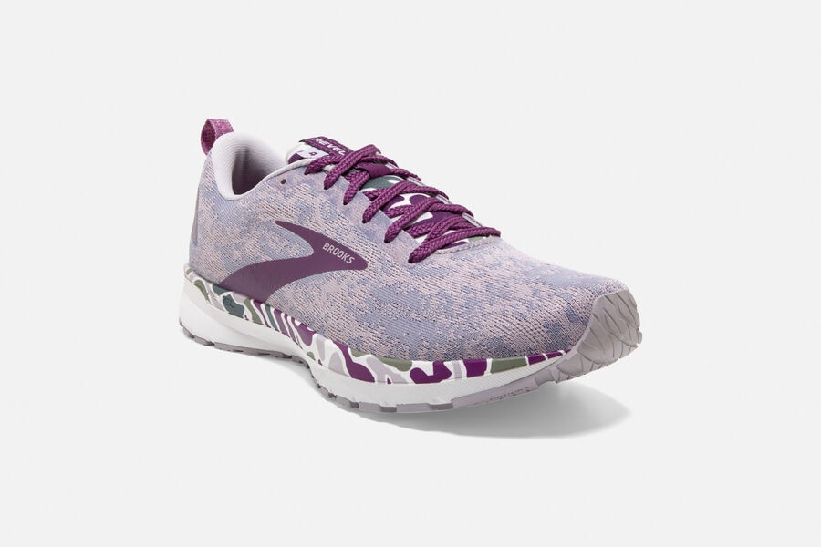 Brooks Israel Revel 4 Road Running Shoes Womens - Purple/White - YAC-809174